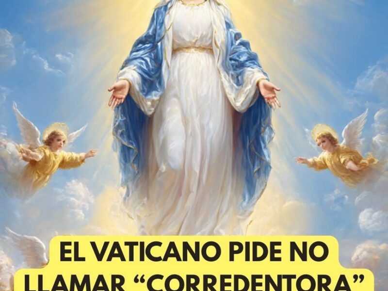 El Vaticano jubila a la Virgen María como “corredentora” y la reduce a su nombre de pila