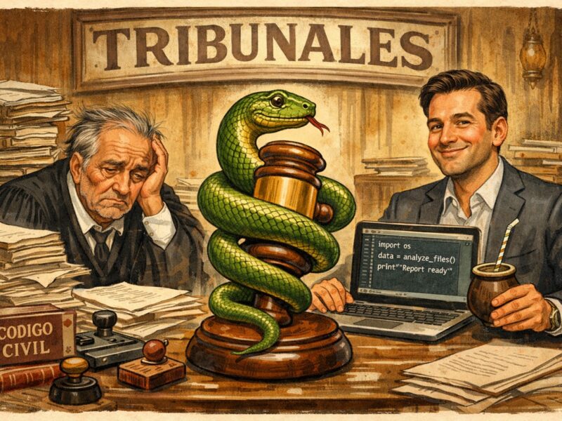 Queridos abogados: Aprendan Python o abandonen la carrera