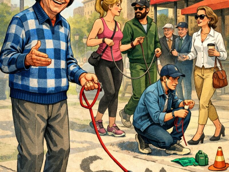 El regreso de Angueto: Medio siglo después la gente pasea perros imaginarios (Mirá los Videos)