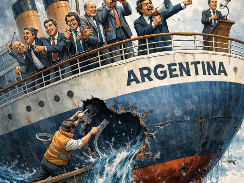 ¡Todos a los botes salvavidas! ¿Nadie se da cuenta de que la Argentina se hunde?