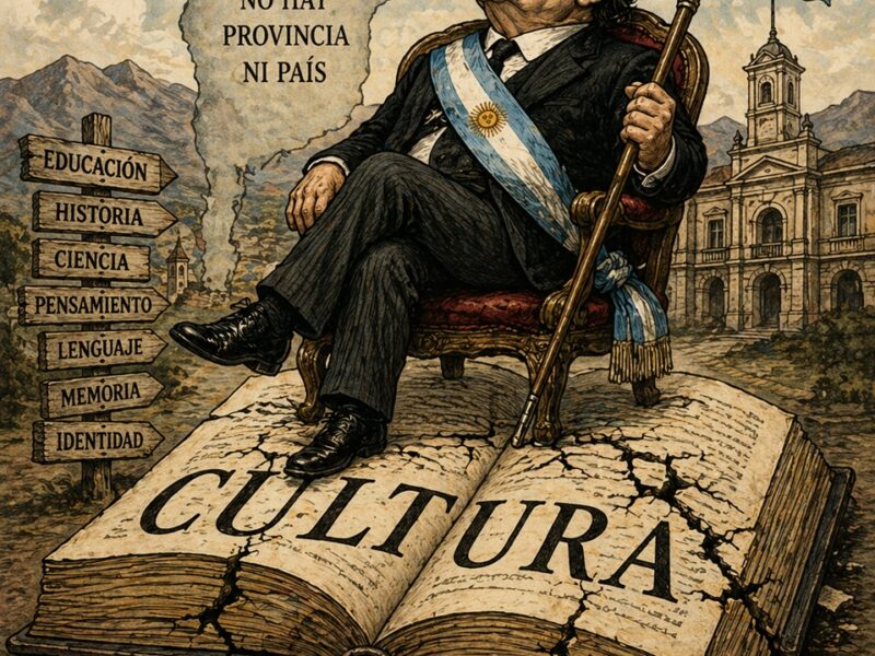 Sin Cultura no se gobierna, no hay Patria ni Provincia posible