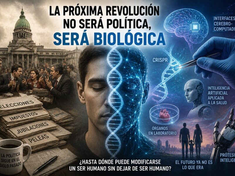 La próxima revolución no será política, será biológica.