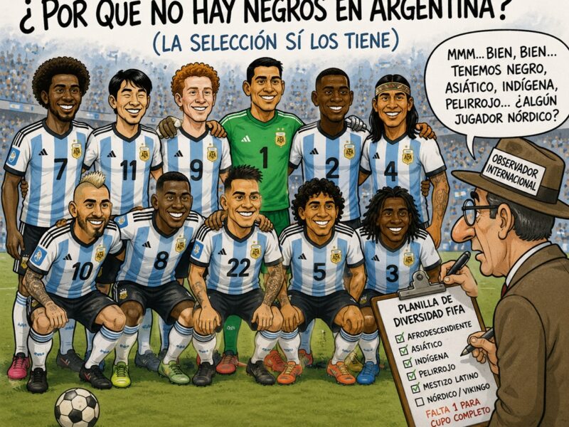 ¿Por qué no hay negros en la Selección de Fútbol Argentina?