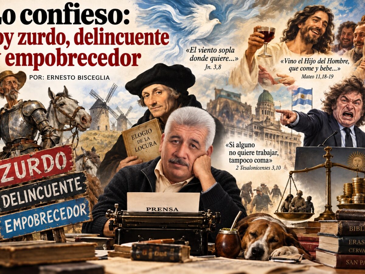 Lo confieso, soy zurdo, delincuente y empobrecedor