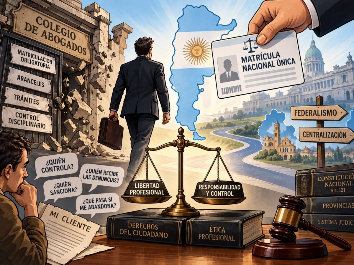¿Abogados sin colegios ni controles? La reforma que pone en debate el federalismo y la ética profesional